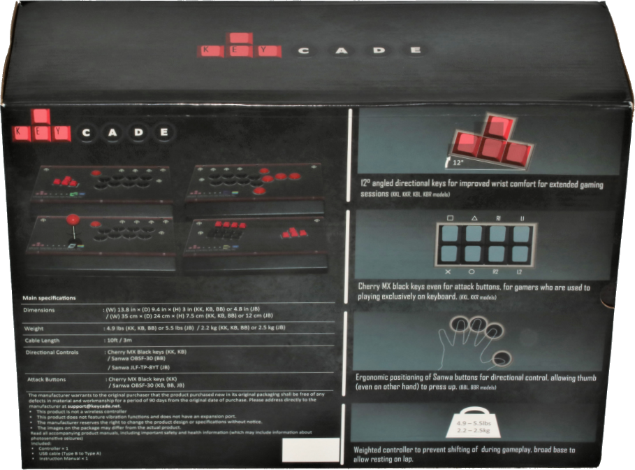 KeyCade BBL UV arcade controller